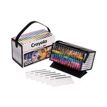 Conjunto de Marcadores Crayola Dual-Tip à Base de Álcool 120 un Fine & Brush Conjunto de Marcadores Crayola Dual-Tip à Base de Álcool 120 un Fine & Brush