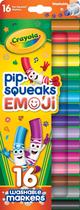 Conjunto de marcadores Crayola Emoji Stampers Pip Squeaks, lavável, 16 quilates