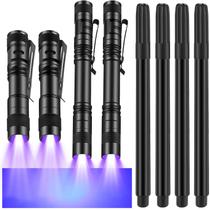 Conjunto de marcadores de luz negra Tegeme, 8 peças de caneta de tinta invisível com lanternas UV