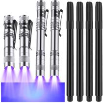 Conjunto de marcadores de luz negra Tegeme, 8 peças de caneta de tinta invisível e lanternas UV