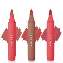 Conjunto de marcadores de manchas labiais KIMUSE Long Lasting Waterproof Rouge