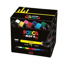 Conjunto de marcadores de pintura Posca Mop'R Multicolor XXL 3-19mm Tip