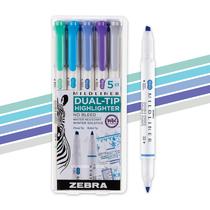 Conjunto de marcadores de ponta dupla Zebra Pen Mildliner, pacote com 5 Conjunto de marcadores de ponta dupla Zebra Pen Mildliner, pacote com 5