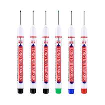 Conjunto De Marcadores De Ponta Longa Para Furos Profundos De 20mm, Impermeáveis, Para Metal,