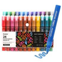 Conjunto de marcadores de tinta acrílica Glitter Grabie 24 Extra-Fine Tip