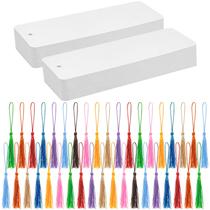 Conjunto de marcadores DSYIL 100 com borlas coloridas e cartolina branca Conjunto de marcadores DSYIL 100 com borlas coloridas e cartolina branca