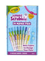 Conjunto de Marcadores Laváveis Crayola Scribble Scrubbie Pets - 24 Peças para Crianças Conjunto de Marcadores Laváveis Crayola Scribble Scrubbie Pets - 24 Peças para Crianças