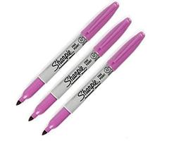 Conjunto de marcadores permanentes Sharpie Fine Point Boysenberry, 3 unidades