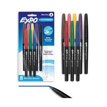 Conjunto de marcadores Wet Erase EXPO Vis-a-vis Fine Tip 8 cores