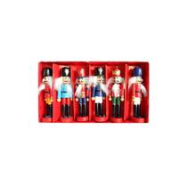 Conjunto de marionetes Wooden Nutcracker Soldier Goats Puppet Conjunto de marionetes Wooden Nutcracker Soldier Goats Puppet