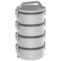 Conjunto de Marmitas com 4 divisórias 1,5L Tekcor - Soprano