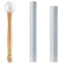 Conjunto de martelos Crystal Singing Bowl Nuanchu com martelo de borracha