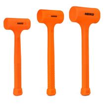 Conjunto de Martelos Dead Blow NEIKO 02888A - 0,5kg, 1kg e 1,5kg (Laranja Neon)