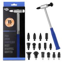 Conjunto de martelos Dent Repair Super PDR em alumínio com 15 cabeças