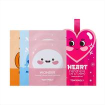 Conjunto de máscaras de olhos de hidrogel TONYMOLY Heart Eyes com ornamento, 6 unidades Conjunto de máscaras de olhos de hidrogel TONYMOLY Heart Eyes com ornamento, 6 unidades