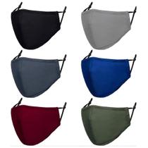 Conjunto de máscaras faciais, 6 peças estereoscópicas, multicoloridas, respiráveis