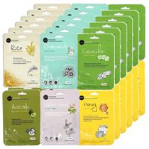 Conjunto de máscaras faciais Celavi Essence Facial K-Beauty Skincare B Set