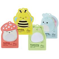 Conjunto de máscaras hidratantes faciais TONYMOLY x Squishmallows, pacote com 4 Conjunto de máscaras hidratantes faciais TONYMOLY x Squishmallows, pacote com 4