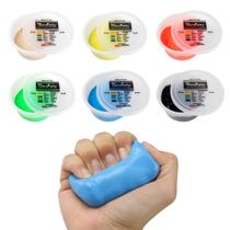 Conjunto de massa para exercícios manuais CanDo Theraputty Plus 60 g (6 unidades)