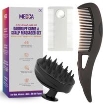 Conjunto de massageador de couro cabeludo Candruff Comb MedCA 4 em 1 Conjunto de massageador de couro cabeludo Candruff Comb MedCA 4 em 1