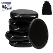 Conjunto de massagem com pedras quentes Skewo Basalt, 6 unidades para spa doméstico