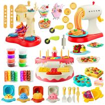 Conjunto de Massinha Colorida Rodsucs 4 em 1 para Criação na Cozinha Conjunto de Massinha Colorida Rodsucs 4 em 1 para Criação na Cozinha