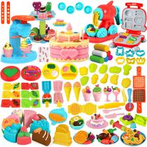 Conjunto de Massinha para Brincar Aprilwolf com 99 Peças para Crianças Conjunto de Massinha para Brincar Aprilwolf com 99 Peças para Crianças
