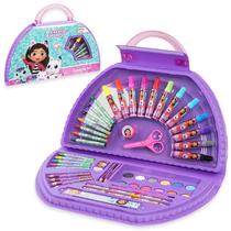 Conjunto de materiais de arte: lápis de cor Gabby's Dollhouse para crianças