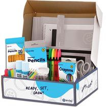 Conjunto de material escolar Enday Back to School para crianças, 78 peças Conjunto de material escolar Enday Back to School para crianças, 78 peças