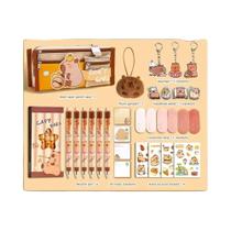 Conjunto De Material Escolar Grande E Fofo De Capivara Para Estudantes, Kit De Presente Para Volta