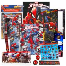 Conjunto de material escolar Marvel Spiderman com pasta, caderno e muito mais Conjunto de material escolar Marvel Spiderman com pasta, caderno e muito mais
