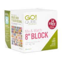 Conjunto de matrizes para quilting AccuQuilt GO! Qube bloco de 8" Conjunto de matrizes para quilting AccuQuilt GO! Qube bloco de 8"