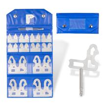 Conjunto de medidores de raio Camoo 25 peças de 0,4-12,7 mm com suporte 3602-5021