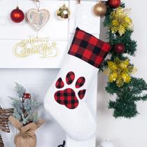 Conjunto de meias de Natal LUBOT Silhouette Buffalo Red Plaid