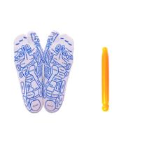 Conjunto de Meias de Reflexologia Broman com Caneta de Acupressão para Massagem nos Pés Conjunto de Meias de Reflexologia Broman com Caneta de Acupressão para Massagem nos Pés
