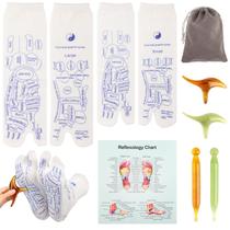 Conjunto de meias de reflexologia Vigdit com ferramenta de massagem Trigger Point