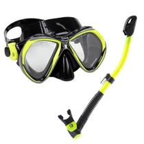 Conjunto De Mergulho Máscara + Respirador Seco, Snorkel