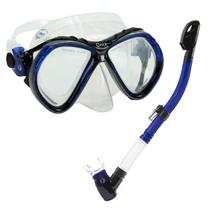 Conjunto De Mergulho Máscara + Respirador Seco, Snorkel