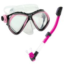 Conjunto De Mergulho Máscara + Respirador Seco, Snorkel