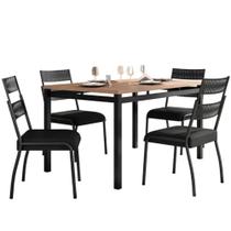 Conjunto de Mesa 4 Cadeiras Tampo MDP BP Valencia Fabone Conjunto de Mesa 4 Cadeiras Tampo MDP BP Valencia Fabone