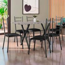 Conjunto de Mesa 6 Cadeiras Tampo de Granito Santiago Fabone Conjunto de Mesa 6 Cadeiras Tampo de Granito Santiago Fabone