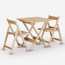 Conjunto De Mesa 70x70 E 02 Cadeiras Dobráveis Em Eucalipto Sem Pintura Conjunto De Mesa 70x70 E 02 Cadeiras Dobráveis Em Eucalipto Sem Pintura