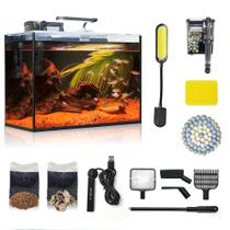 Conjunto de mesa Aquarium Wonderfactory de vidro ultra transparente de 10L Conjunto de mesa Aquarium Wonderfactory de vidro ultra transparente de 10L