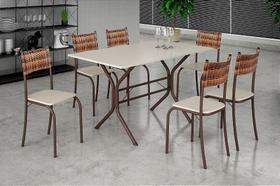 Conjunto de mesa ATLANTA com 06 cadeiras Conjunto de mesa ATLANTA com 06 cadeiras