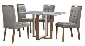 Conjunto de Mesa Atlas Com 4 Cadeiras