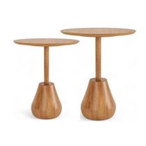 Conjunto de Mesa Auxiliar Arinos Champagne Haste Champagne - 76880