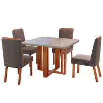 Conjunto de Mesa Bom Pastor Ghaia com 4 Cadeiras Vigor Luxo