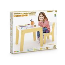 Conjunto de Mesa + Cadeira Infantil Montessori - Junges Conjunto de Mesa + Cadeira Infantil Montessori - Junges