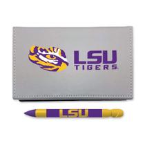 Conjunto de mesa, caneta comemorativa LSU Sticky Note com mensagem giratória