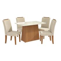 Conjunto de Mesa com 4 Cadeiras Kappesberg Luna